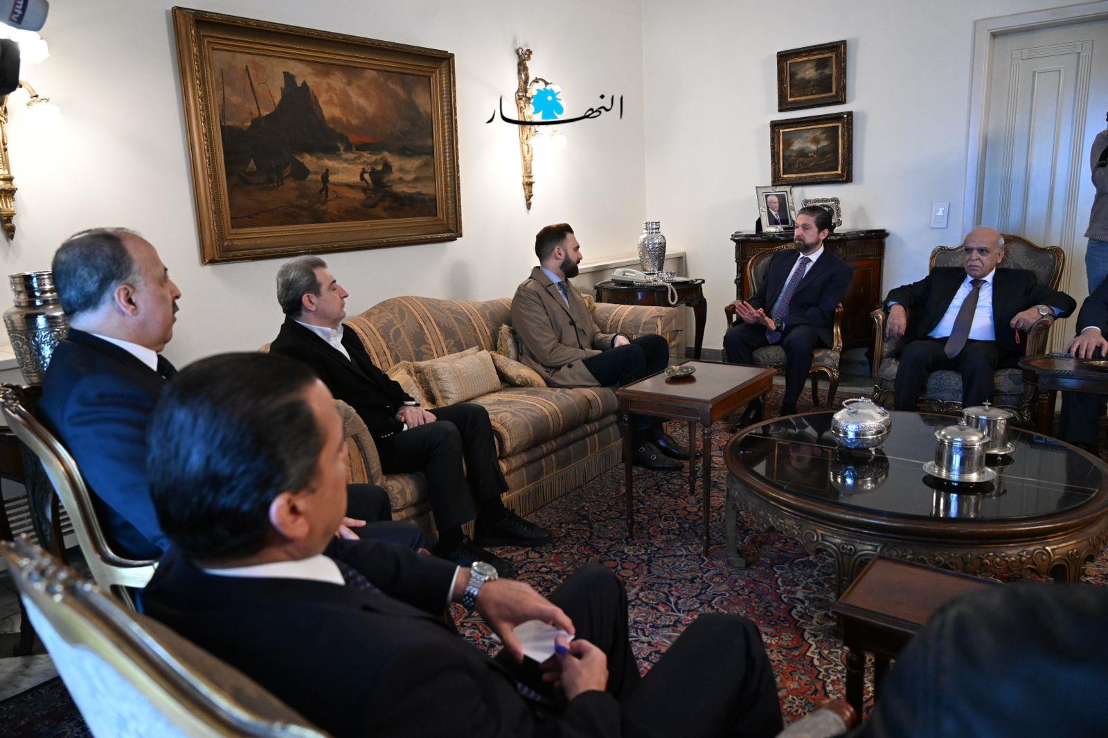 بالصور- لقاء بين تكتل التوافق الوطني وكتلة اللقاء الديمقراطي 